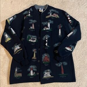 Nautical Lighthouse Print Jacket l